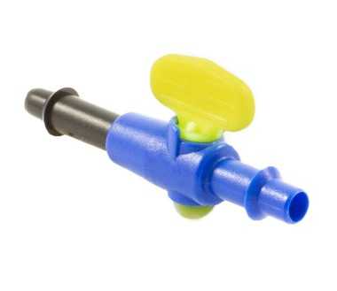 Micro-valve with olivetto for small flexible pipe