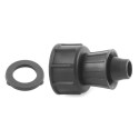 Female fitting with swivel nut