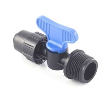 Valve with PN4-PN6* quickjoint-male thread offtakes