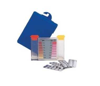 Test kit per il controllo del cloro e del ph, a pastiglie