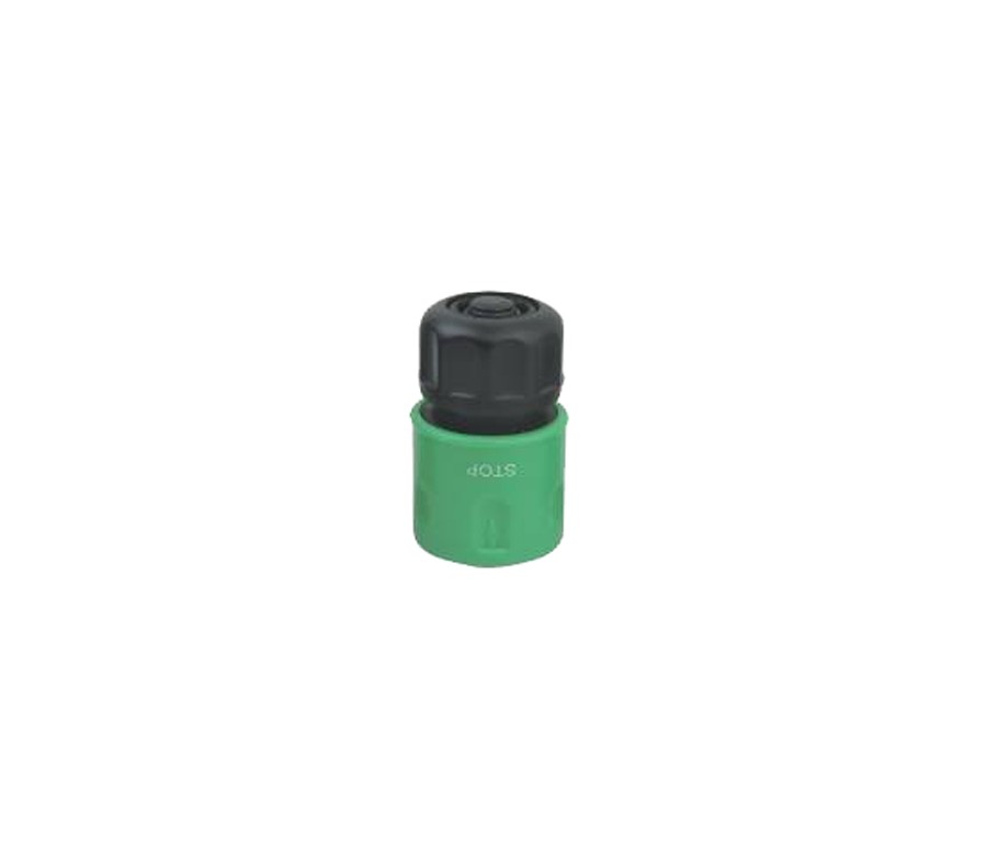 Durable plastic quick connector with water-stop