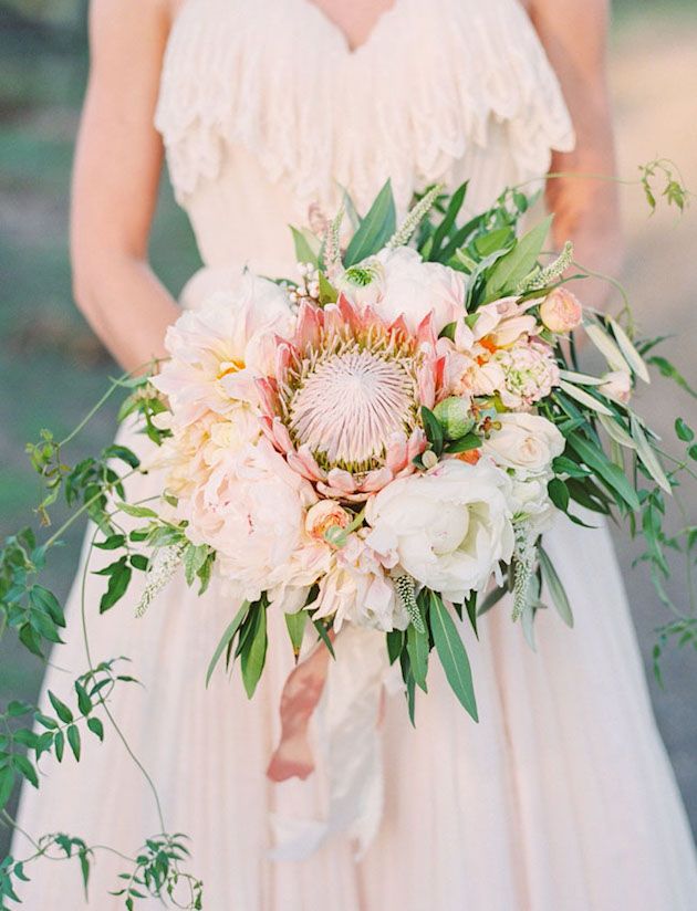 bouquet protea mazzo di fiori sposa matrimonio estivo fiori - Garden4us